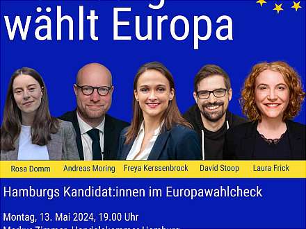 Hamburg wählt Europa - Die Hamburger Spizenkandidat:innen im Europawahlcheck